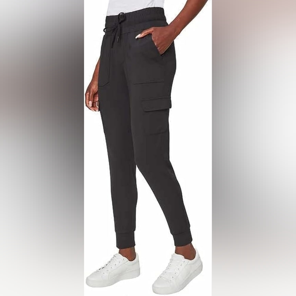 Mondetta Black Cargo Jogger Pants, Size Small (26)
